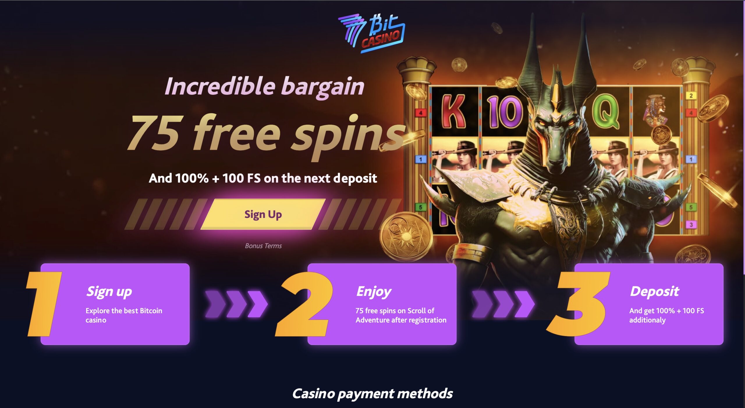 crypto casino bonus at 7bit casino
